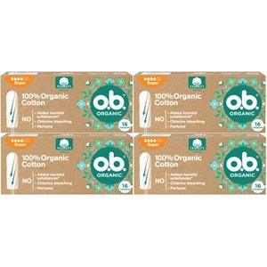 O.B Organic Süper Tampon 64 Lü Set (4PK*16)