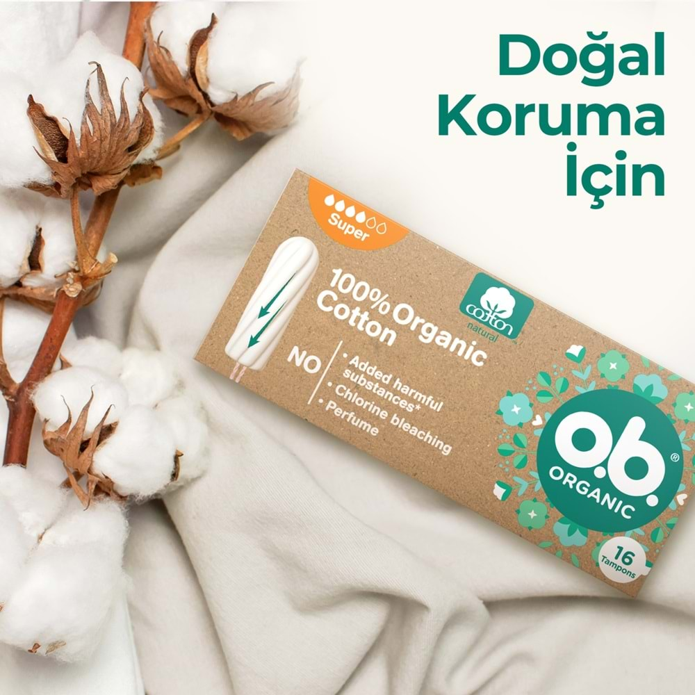 O.B Organic Süper Tampon 64 Lü Set (4PK*16)