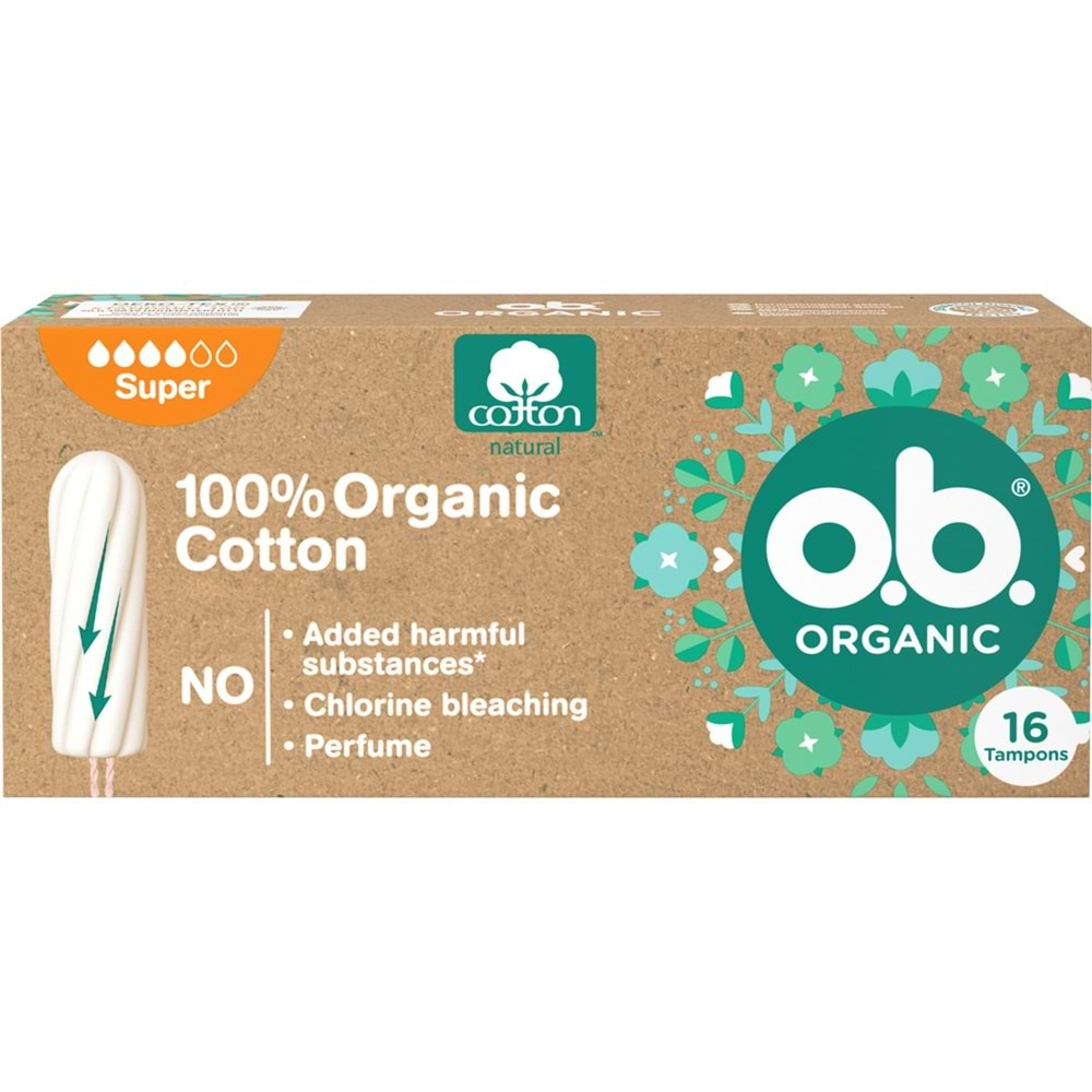 O.B Organic Süper Tampon 64 Lü Set (4PK*16)