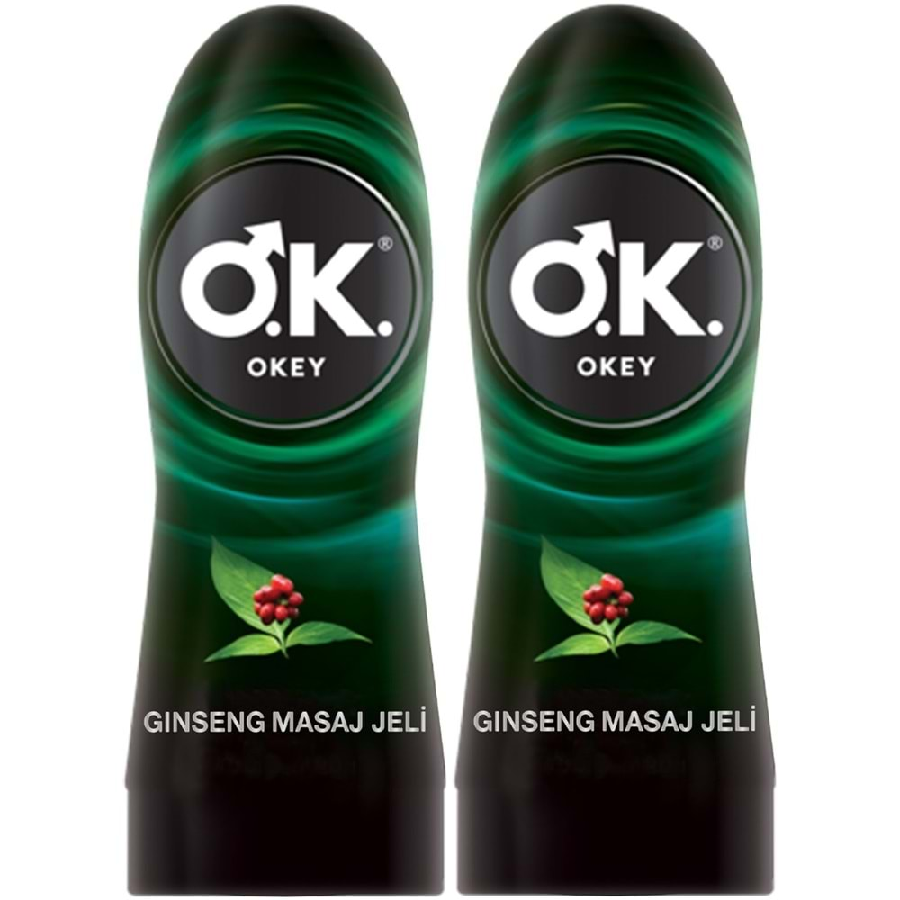 Okey Masaj Jeli 200ML Ginseng (Masaj Jeli) (2 Li Set)