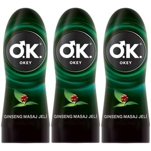 Okey Masaj Jeli 200ML Ginseng (Masaj Jeli) (3 Lü Set)