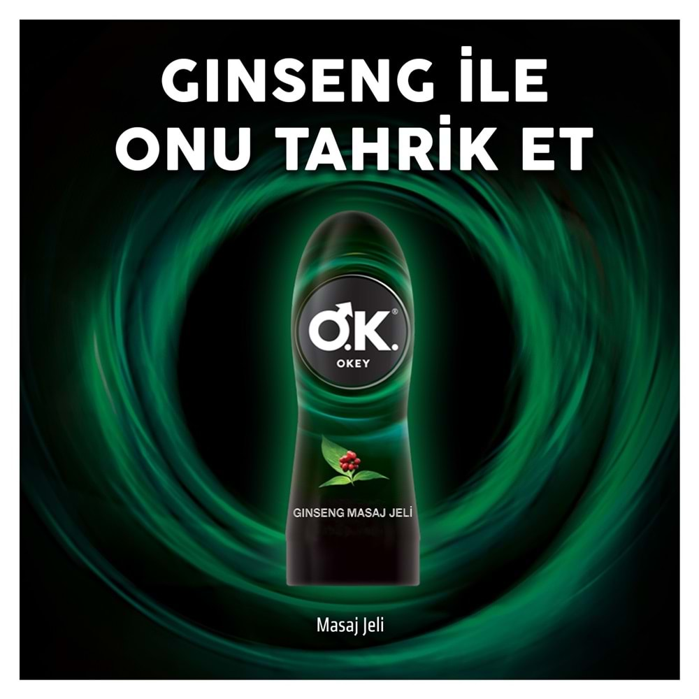 Okey Masaj Jeli 200ML Ginseng (Masaj Jeli) (6 Lı Set)