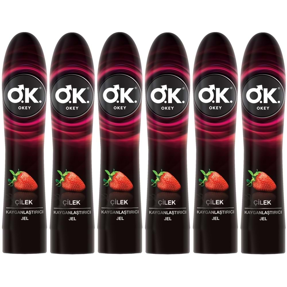 Okey Kayganlaştırıcı Jel 100ML Çilekli (6 Lı Set)