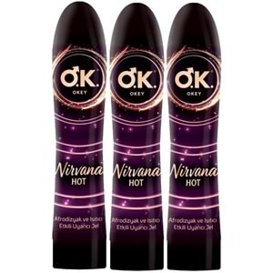 Okey Kayganlaştırıcı Jel 100ML Nirvana Hot (3 Lü Set)