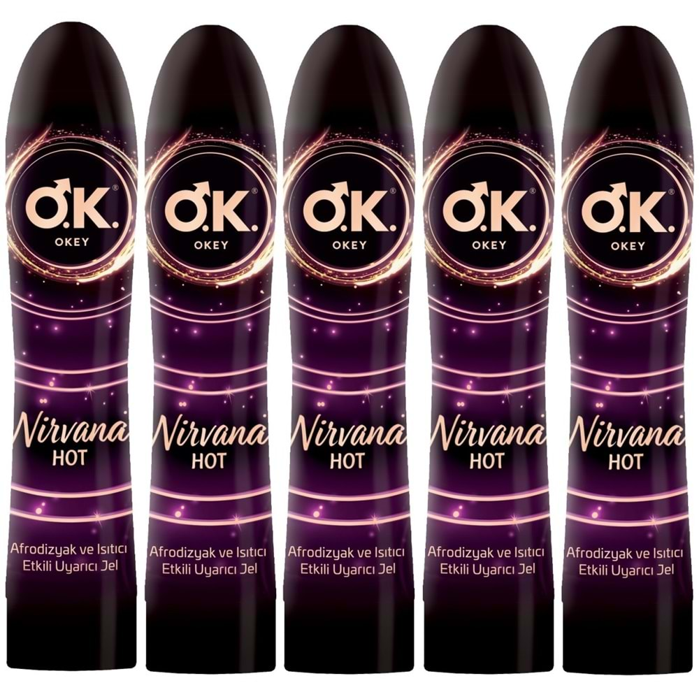 Okey Kayganlaştırıcı Jel 100ML Nirvana Hot (5 Li Set)