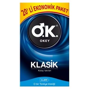 Okey Prezervatif 40 Adet Klasik Ekonomik Pk (2PK*20)