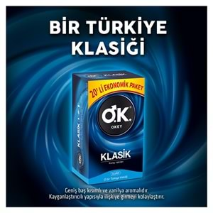 Okey Prezervatif 40 Adet Klasik Ekonomik Pk (2PK*20)