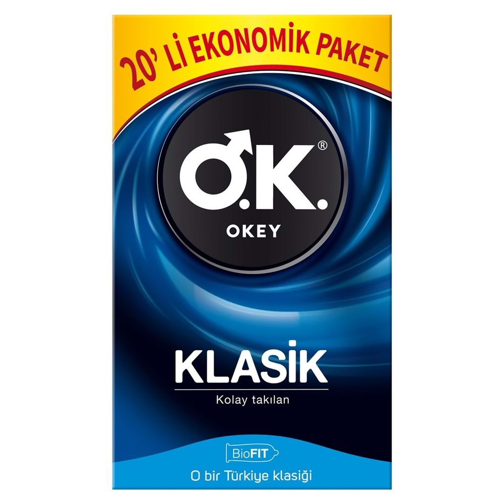 Okey Prezervatif 240 Adet Klasik Ekonomik Pk (12 Li Set)