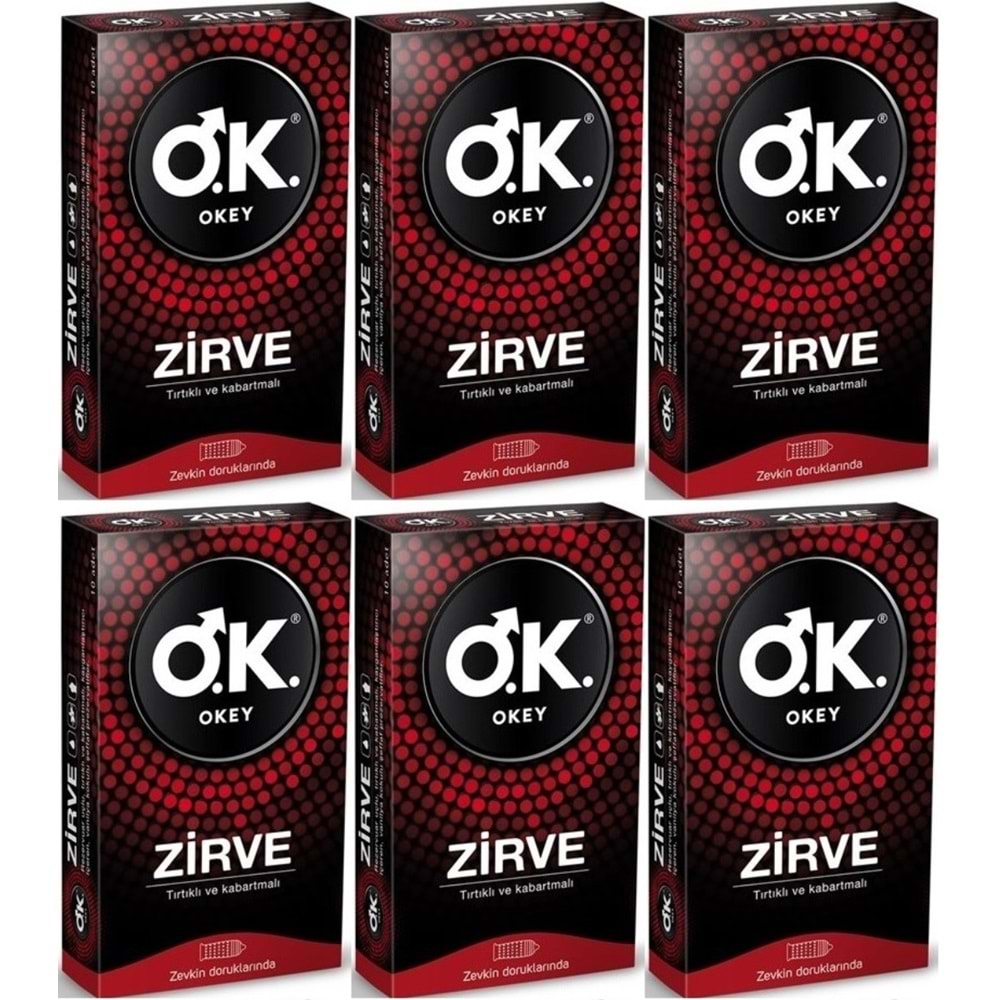 Okey Prezervatif 60 Adet Zirve (6 Lı Set)