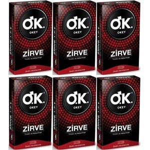 Okey Prezervatif 60 Adet Zirve (6 Lı Set)