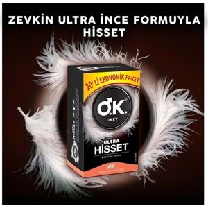 Okey Prezervatif 40 Adet Ultra Hisset Ekonomik Pk (2PK*20)