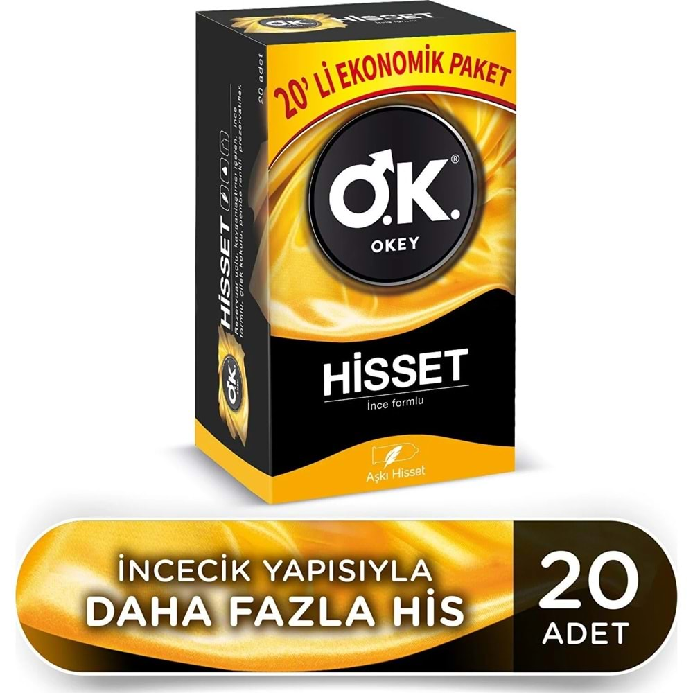 Okey Prezervatif 40 Adet Hisset Ekonomik Pk (2PK*20)