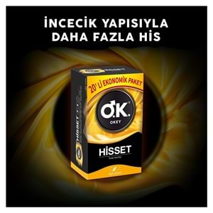 Okey Prezervatif 40 Adet Hisset Ekonomik Pk (2PK*20)