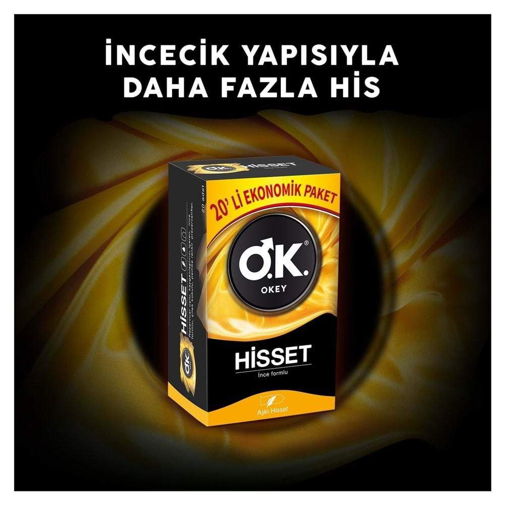 Okey Prezervatif 80 Adet Hisset Ekonomik Pk (4PK*20)