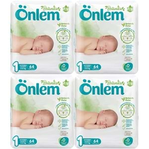 Önlem Bebek Bezi Botanika Beden:1 (2-5Kg) Yenidoğan 256 Adet Süper Ekonomik Fırsat Pk