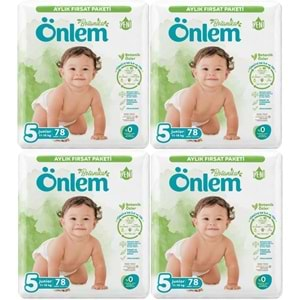 Önlem Bebek Bezi Botanika Beden:5 (11-18KG) Junior 312 Adet Aylık Avantaj Fırsat Pk