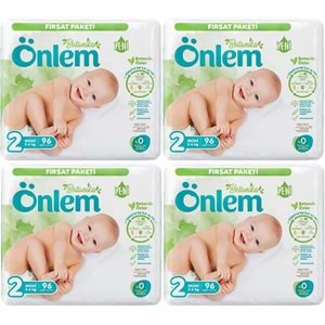 Önlem Bebek Bezi Botanika Beden:2 (3-6KG) Mini 384 Adet Avantaj Fırsat Pk