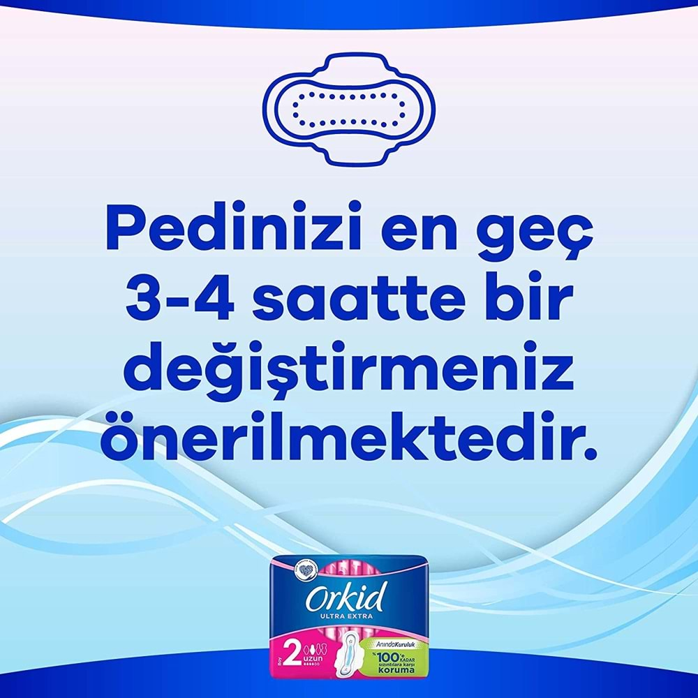 Orkid Hijyenik Ped Ultra Extra Koruma Uzun 42 Adet (6PK*7)