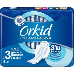 Orkid Hijyenik Ped Ultra Extra Gece&Gündüz 36 Adet (6PK*6)