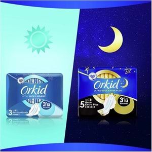 Orkid Hijyenik Ped Ultra Extra Koruma Gece&Gündüz 90 Adet Süper Ekonomik Pk (5PK*18)