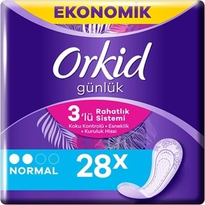 Orkid Günlük Ped Günlük Koruma Normal 112 Adet Ekonomik Paket (Tekli Paketlerde) (4PK*28)