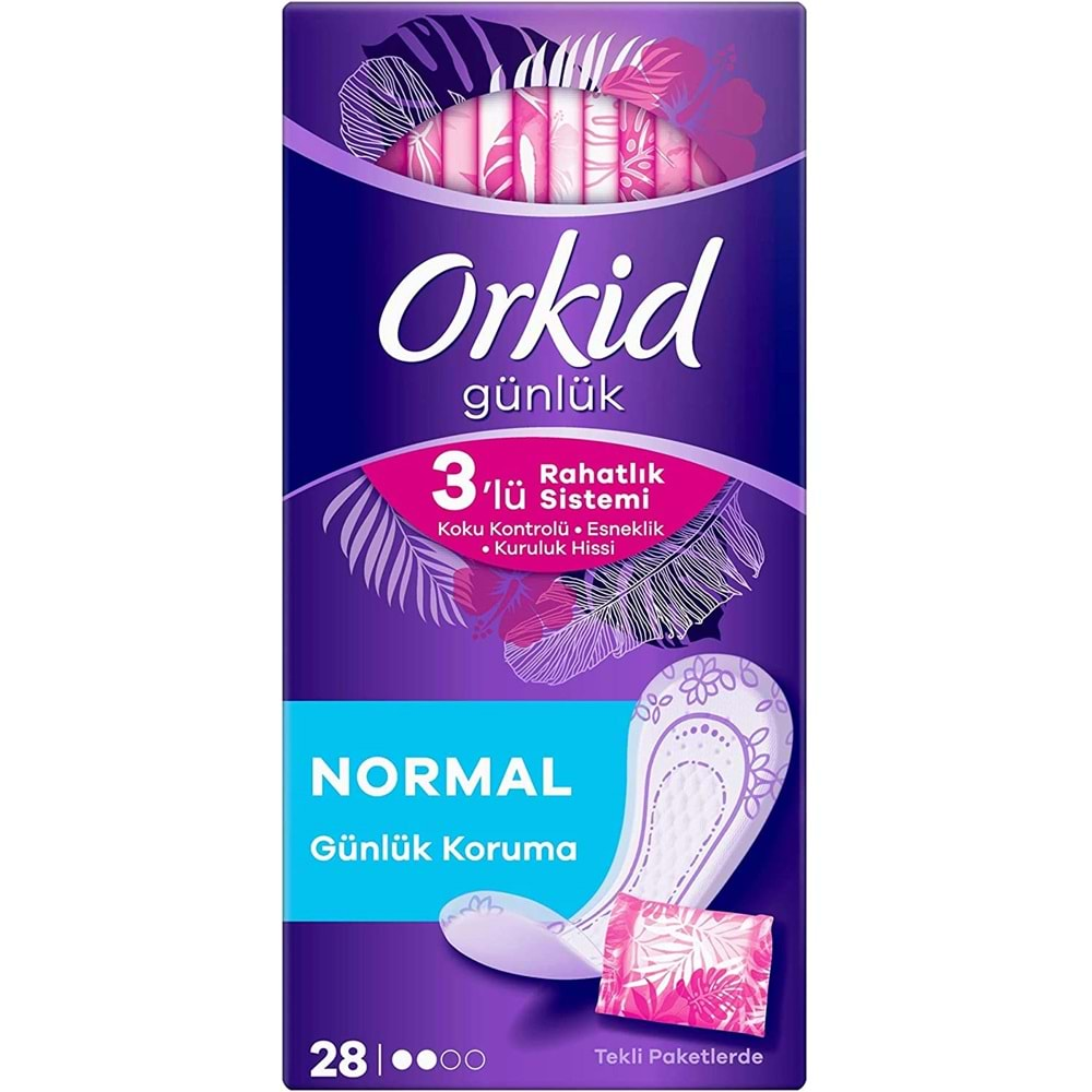 Orkid Günlük Ped Günlük Koruma Normal 140 Adet Ekonomik Paket (Tekli Paketlerde) (5PK*28)