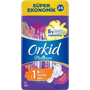 Orkid Platinum Hijyenik Ped Normal 48 Adet (2PK*24) Süper Ekonomik Pk