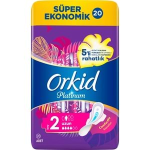 Orkid Platinum Hijyenik Ped Uzun 80 Adet (4PK*20) Süper Ekonomik Pk