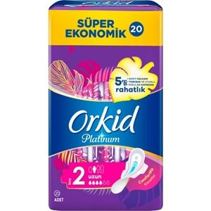 Orkid Platinum Hijyenik Ped Uzun 360 Adet (18PK*20) Süper Ekonomik Pk