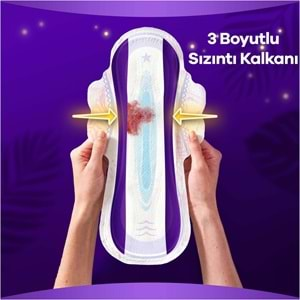 Orkid Platinum Hijyenik Ped Gece Extra 84 Adet (6PK*14) Süper Ekonomik Pk