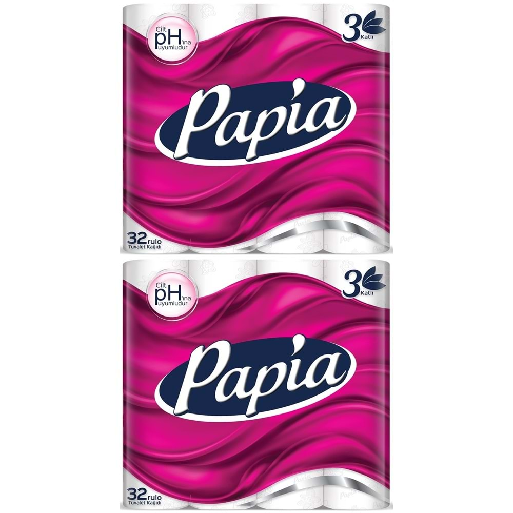 Papia Tuvalet Kağıdı (3 Katlı) 64 Lü Pk (2Pk*32)