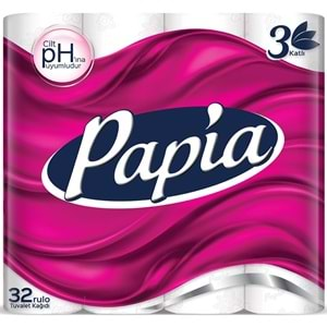 Papia Tuvalet Kağıdı (3 Katlı) 64 Lü Pk (2Pk*32)