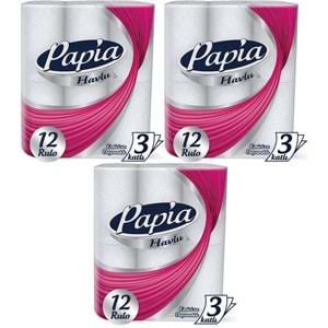 Papia kağıt Havlu 36 Lı Set (3 Katlı) (3PK*12)