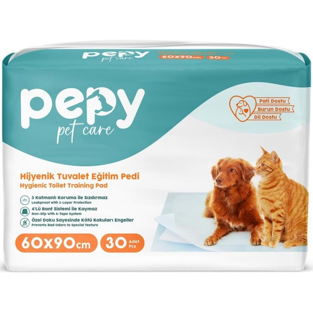 Pepy Evcil Hayvan Tuvalet Eğitim Pedi 60*90CM 240 Adet (8PK*30)