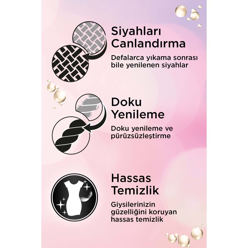 Perwoll Sıvı Çamaşır Deterjanı 12LT Siyah Yenileme Hassas Bakım (192 Yıkama) (12*1LT)