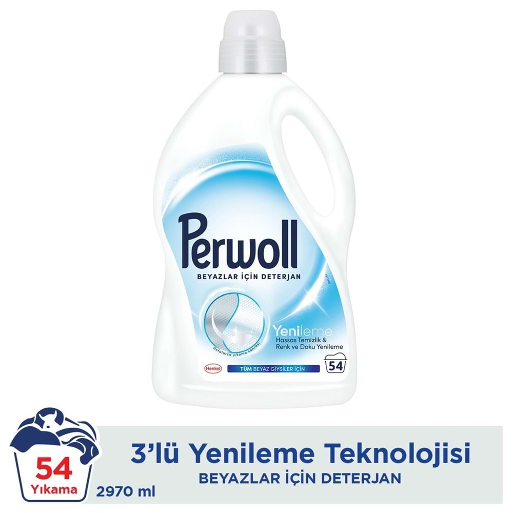 Perwoll Sıvı Çamaşır Deterjanı 17.82LT Beyaz (324 Yıkama) (6*2.97LT)