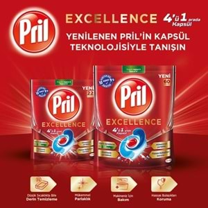 Pril Bulaşık Makinesi Deterjanı Kapsül Tablet Excellence 4 ü 1 Arada 240 Adet (4PK*60)