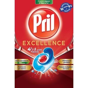 Pril Bulaşık Makinesi Deterjanı Kapsül Tablet Excellence 4 ü 1 Arada 480 Adet (8PK*60)