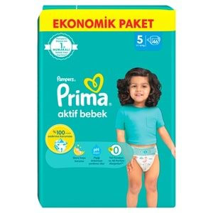 Prima Bebek Bezi Beden:5 (11-16Kg) Junior 138 Adet Ekonomik Fırsat Pk