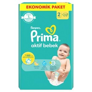 Prima Bebek Bezi Beden:2 (4-8Kg) Mini 432 Adet Süper Ekonomik Mega Pk