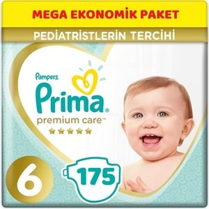 Prima Premium Care Bebek Bezi Beden:6 (13+Kg) Extra Large 175 Adet Mega Ekonomik Pk