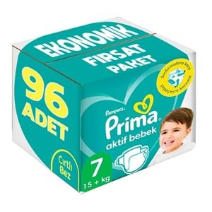 Prima Bebek Bezi Beden:7 (15+KG) XX Large 96 Adet Ekonomik Fırsat Pk