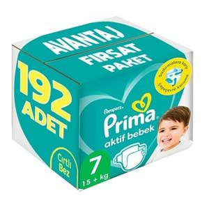 Prima Bebek Bezi Beden:7 (15+KG) XX Large 192 Adet Avantaj Fırsat Pk