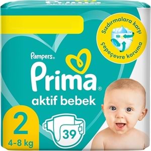 Prima Bebek Bezi Beden:2 (4-8Kg) Mini 78 Adet Süper Ekonomik Pk