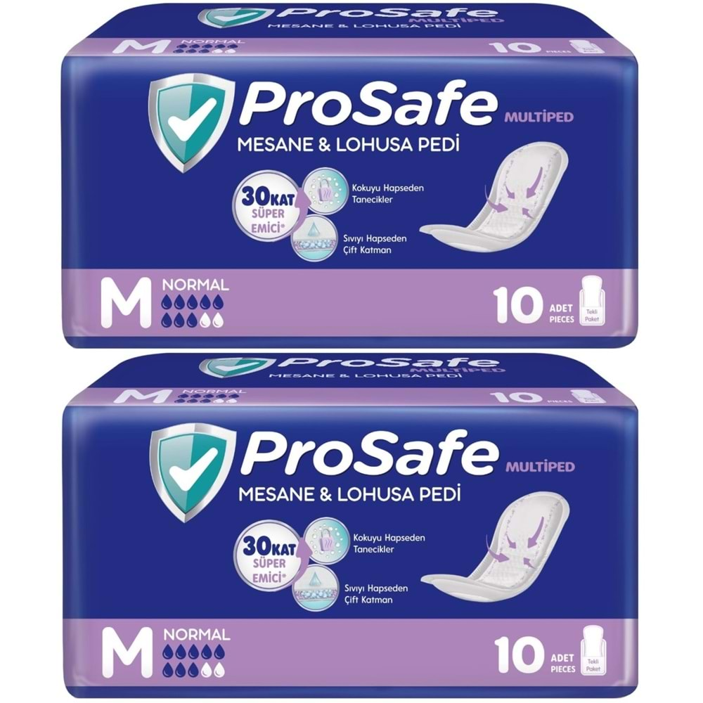 Prosafe Mesane & Lohusa Pedi M-Orta Normal 20 Adet (2PK*10)