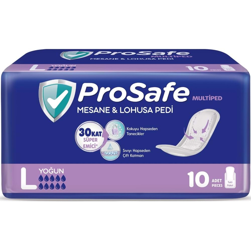 Prosafe Mesane & Lohusa Pedi L-Büyük Yoğun 30 Adet (3PK*10)