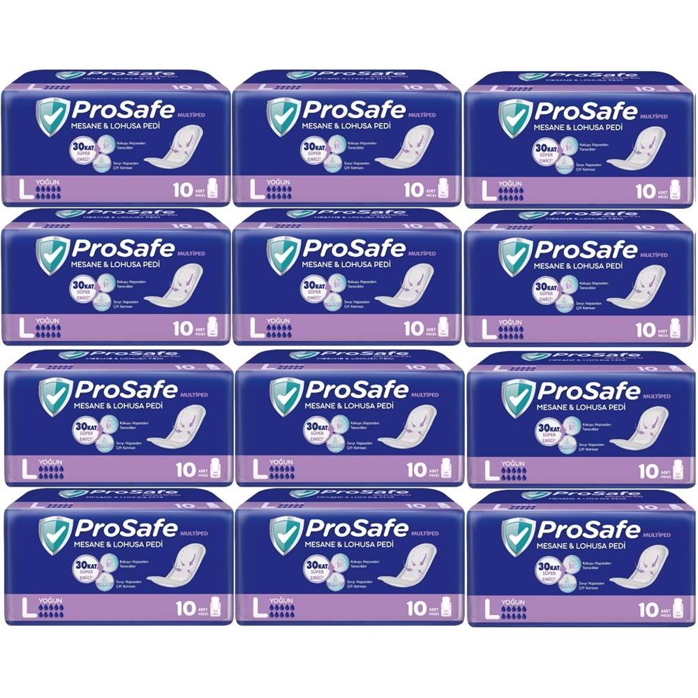 Prosafe Mesane & Lohusa Pedi L-Büyük Yoğun 120 Adet (12PK*10)