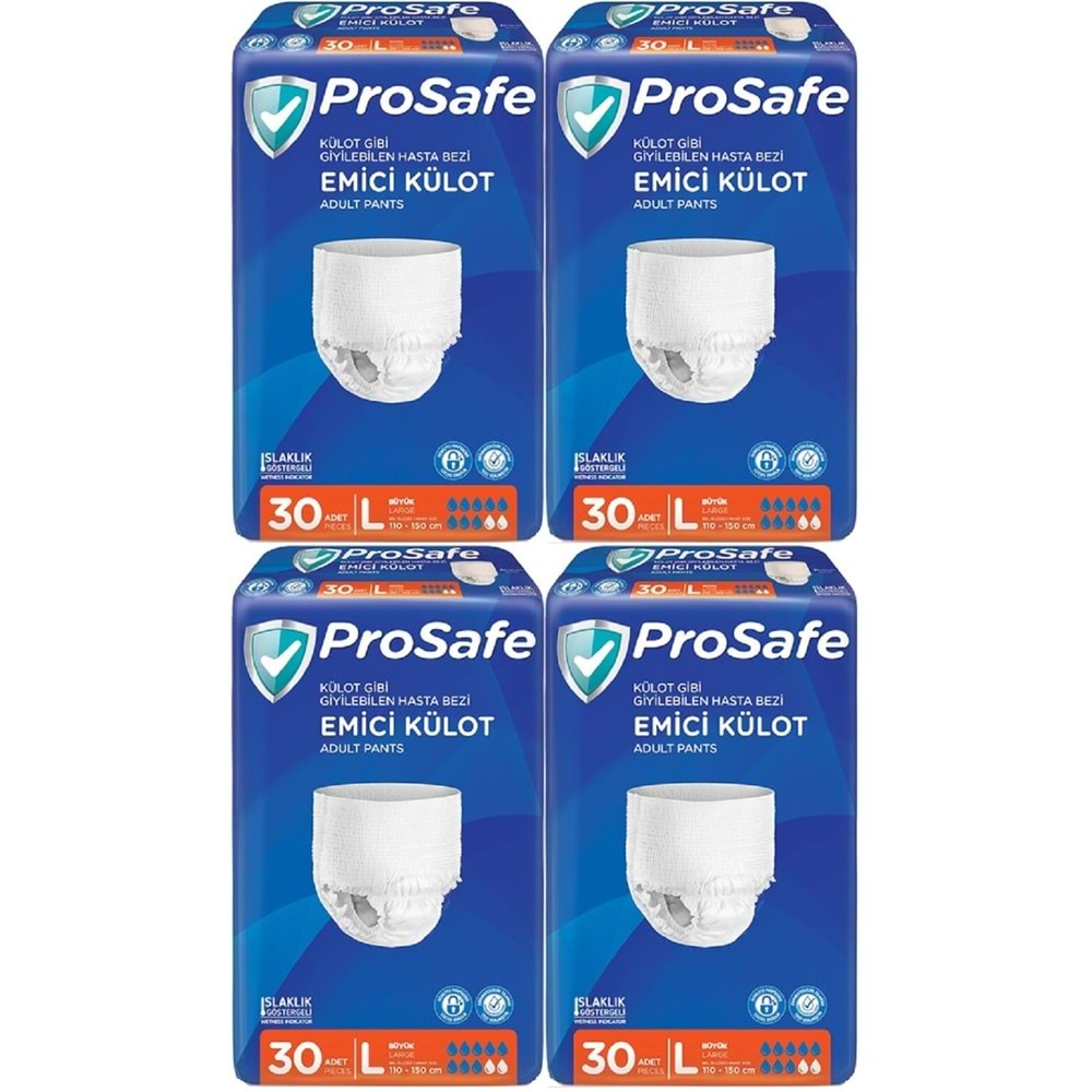 Prosafe Emici Külot Hasta Bezi Büyük-Large 120 Adet (4PK*30)