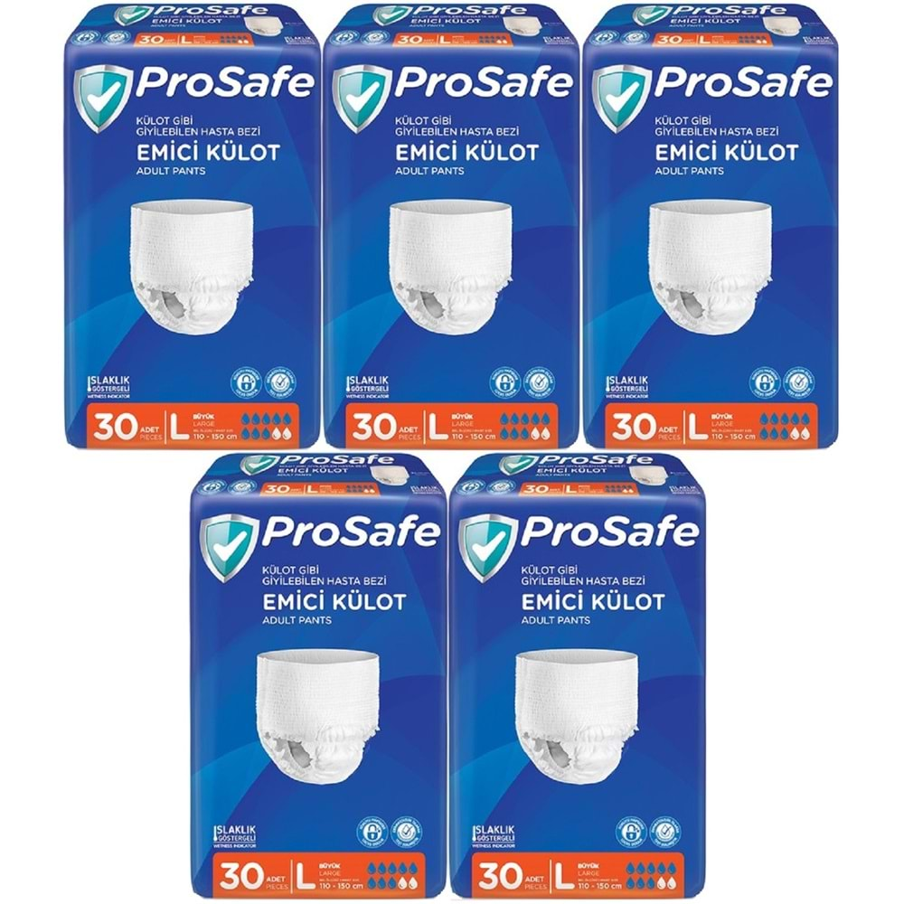 Prosafe Emici Külot Hasta Bezi Büyük-Large 150 Adet (5PK*30)