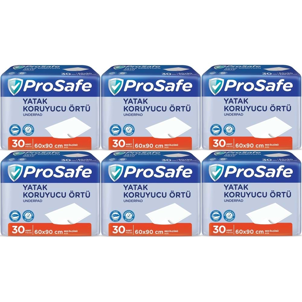 Prosafe Hasta Alt Açma Yatak Koruyucu Örtü 60*90CM 180 Adet (6PK*30)